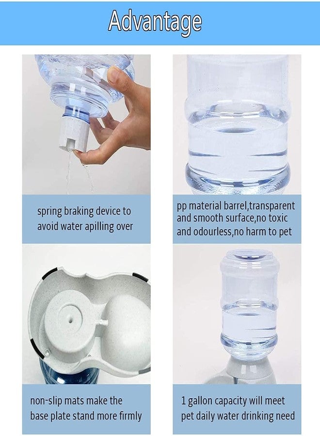 TGOPIT موزع مياه للحيوانات الأليفة من TGOPIT، موزع مياه أوتوماتيكي للحيوانات الأليفة، موزع مياه للكلاب، محطة توزيع مياه تعمل بالجاذبية، نافورة شرب ذاتية التوزيع للقطط/الكلاب (3.8 لتر) - Image 3